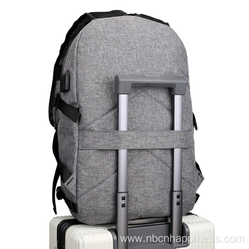 Hipster School Bag With USB Boys Laptop Backpack